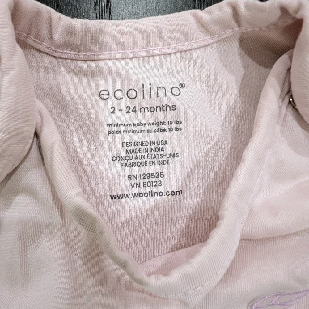 Ecolino® Adjustable Baby Sleep Bag, Organic Cotton, 2 - 24 Months, Dandelion - Picture 5 of 5